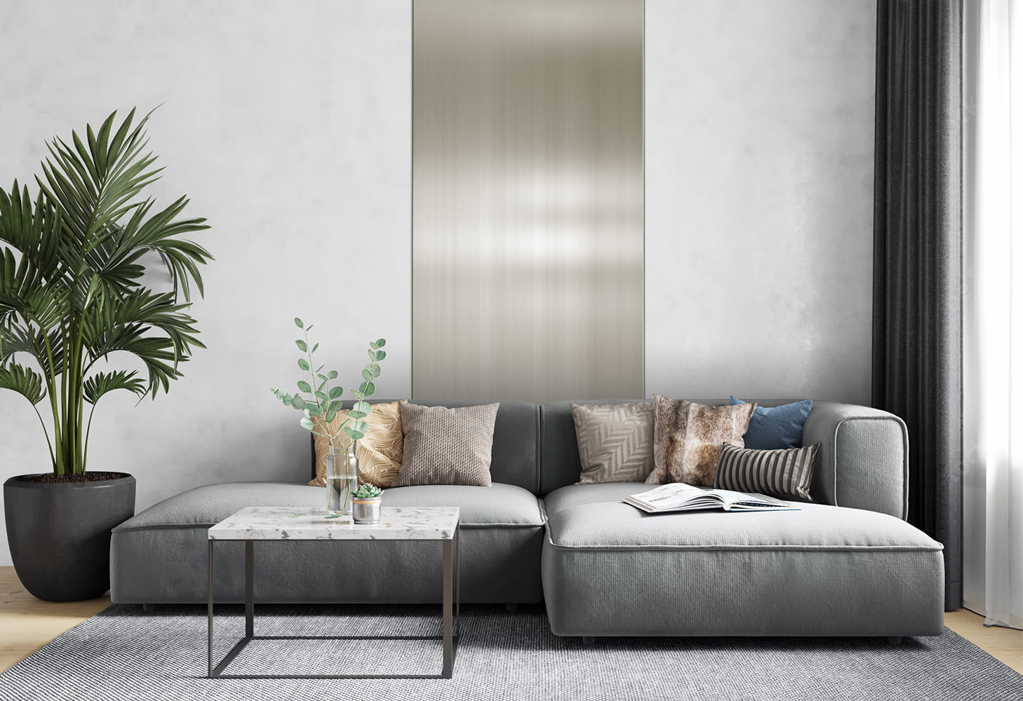 WPC Płyta Węglowa Silver Plate Błyszcząca 280x110 cm - obrazek 2