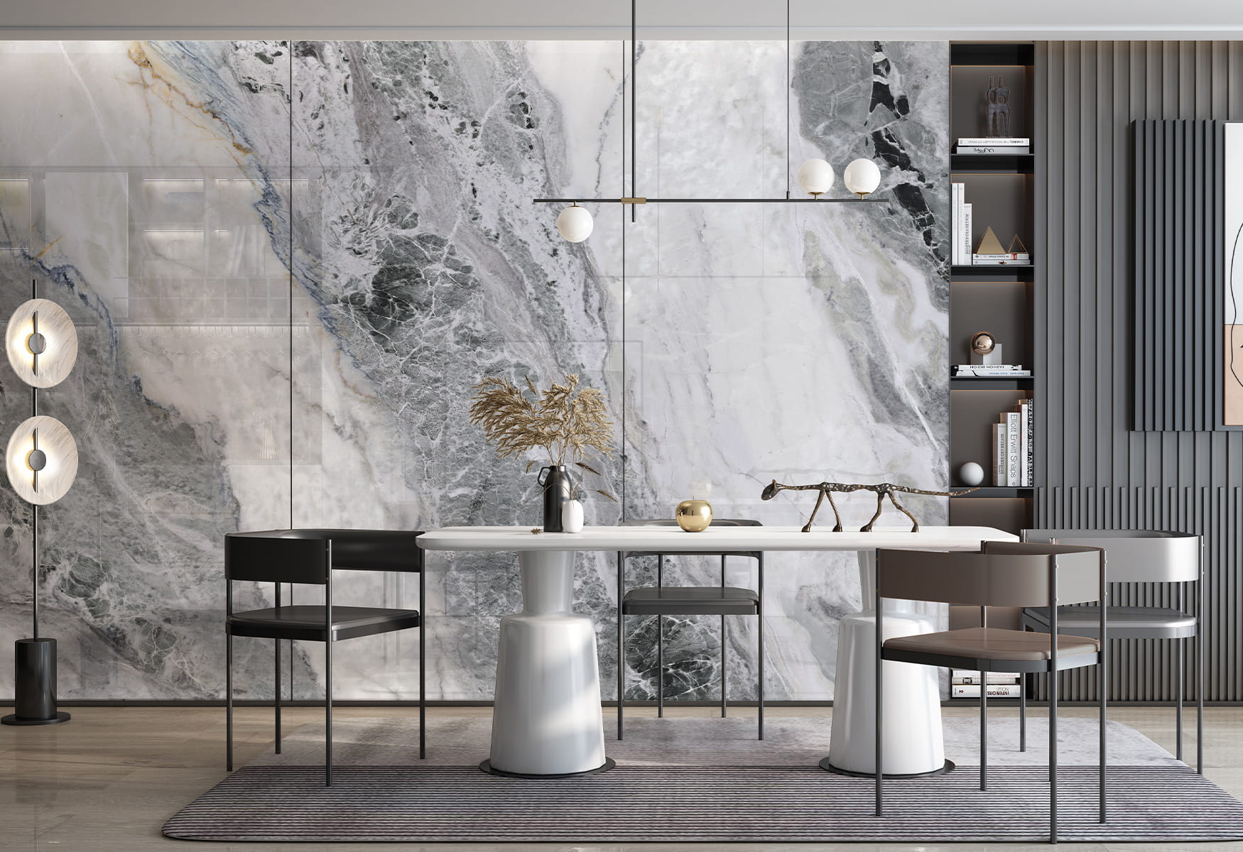 SPC Płyta Węglowa Sea Foam Matowa 280x112x0,5 cm