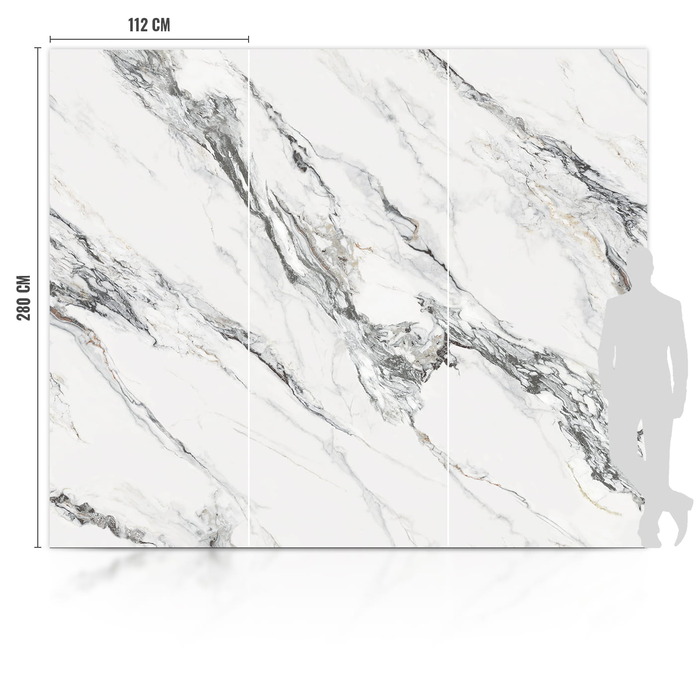 WPC Płyta Węglowa Statirro Błyszcząca 280x112 cm