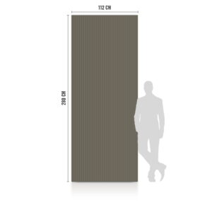 WPC Płyta Węglowa Small Stripes Błyszcząca 280x110 cm