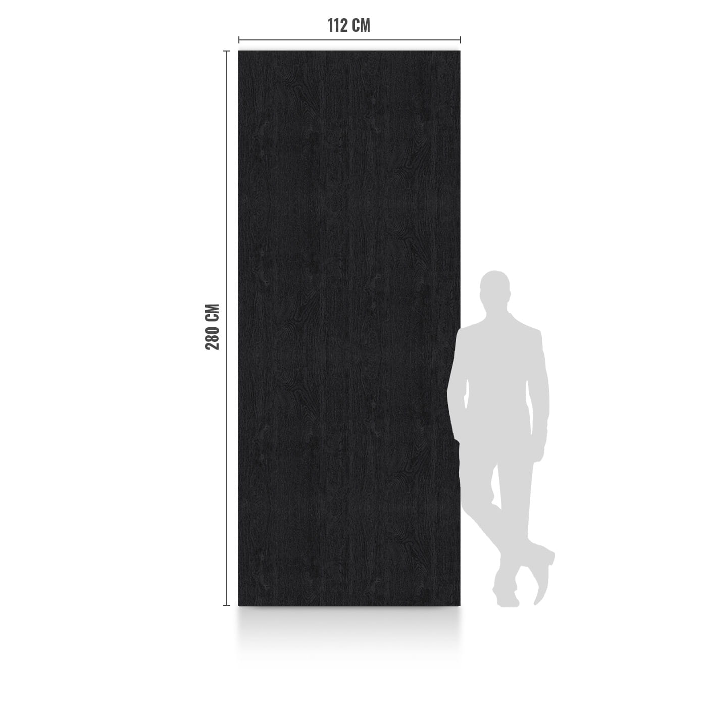 WPC Płyta Węglowa BLACK WOOD 280x110 cm - obrazek 2