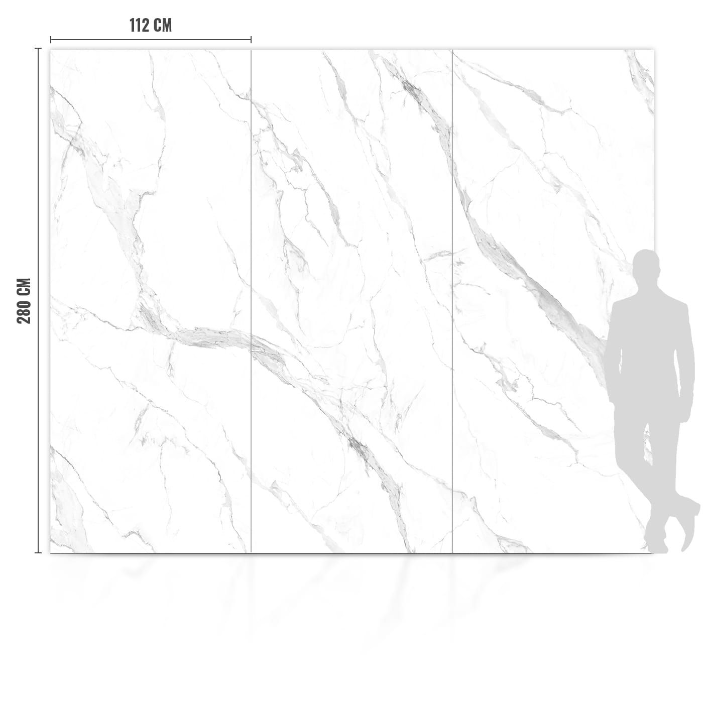 SPC Płyta Węglowa Carrara Polerowana 280x112x0,5 cm - obrazek 4