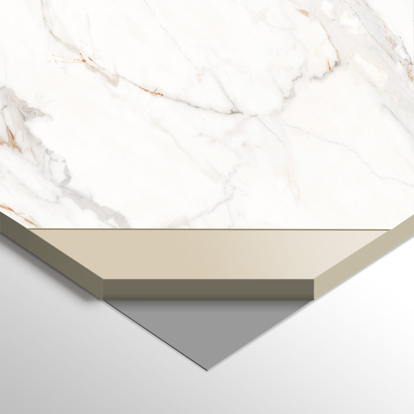 SPC Płyta Węglowa Gold Vein Polerowana 280x112x0,5 cm - obrazek 3